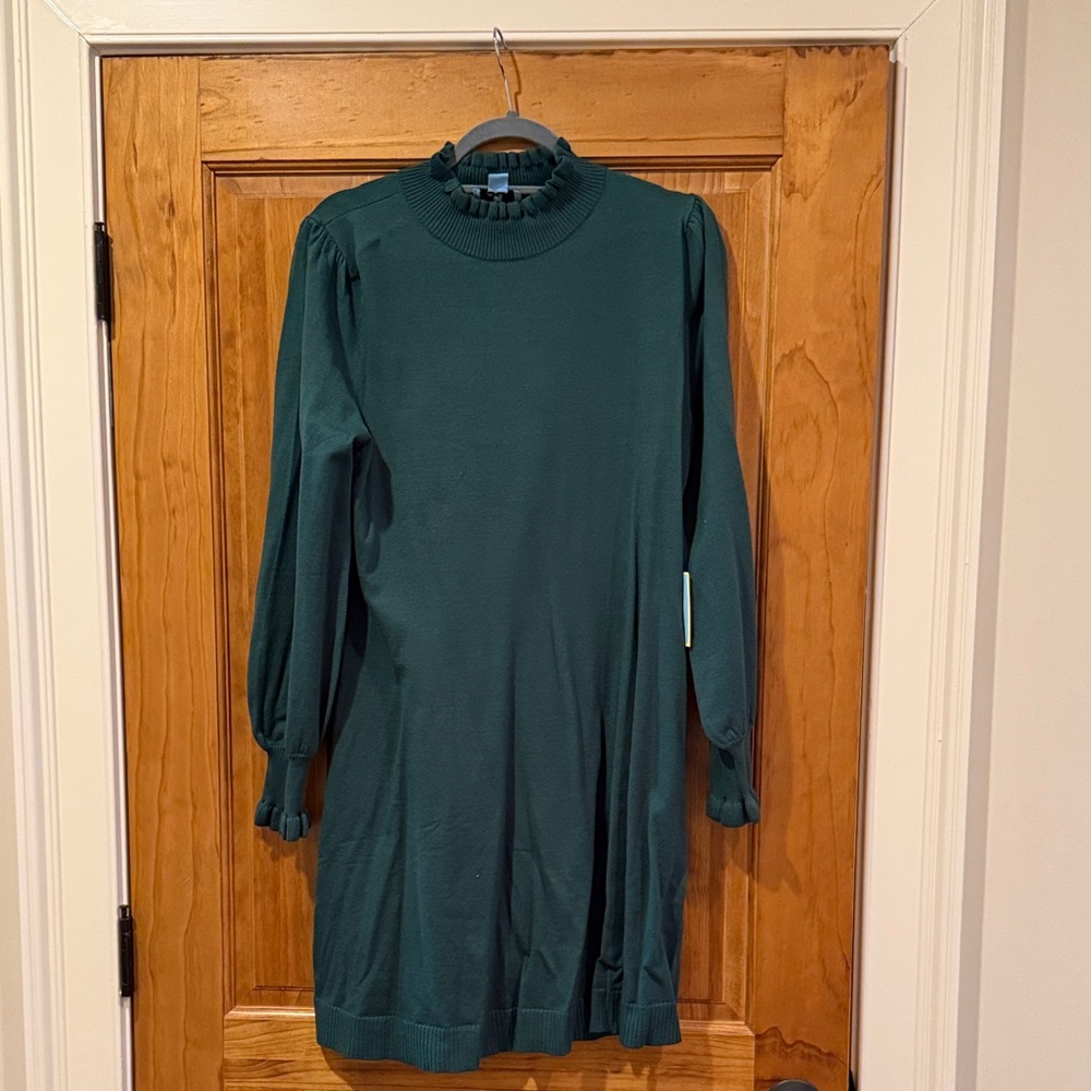 CeCe Alpine Green Sweater